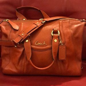 Burnt Orange Coach handbag